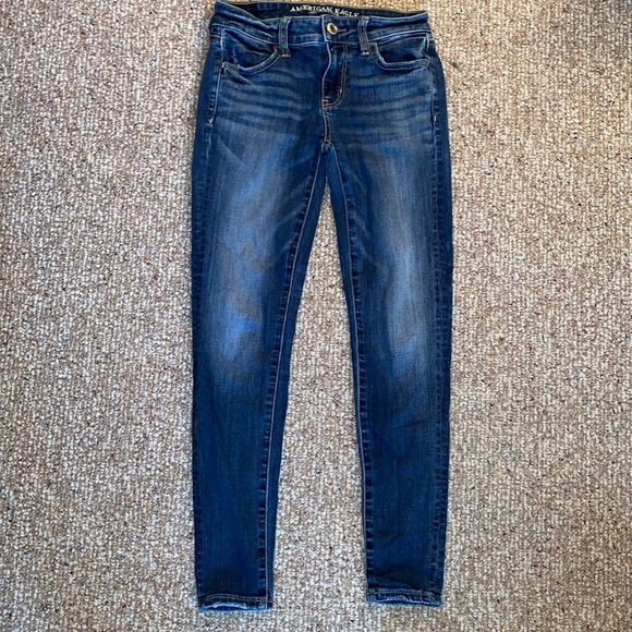 American Eagle Jeans Jegging Sz 0 short - Picture 1 of 8